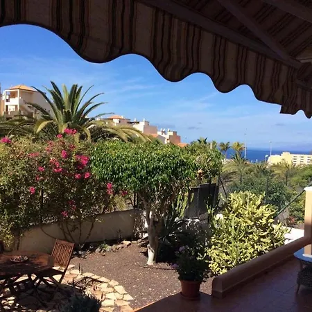 Magnifique Terrasse Avec Jardin, Vue Partielle Sur La Mer Avec Piscine Chauffee, Callao Salvaje, Adeje * Callao Salvaje