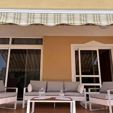 Magnifique Terrasse Avec Jardin, Vue Partielle Sur La Mer Avec Piscine Chauffee, Callao Salvaje, Adeje Lägenhet