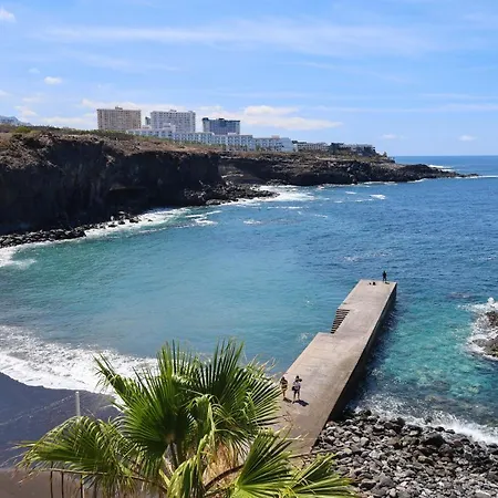 Magnifique Terrasse Avec Jardin, Vue Partielle Sur La Mer Avec Piscine Chauffee, Callao Salvaje, Adeje Lägenhet Callao Salvaje